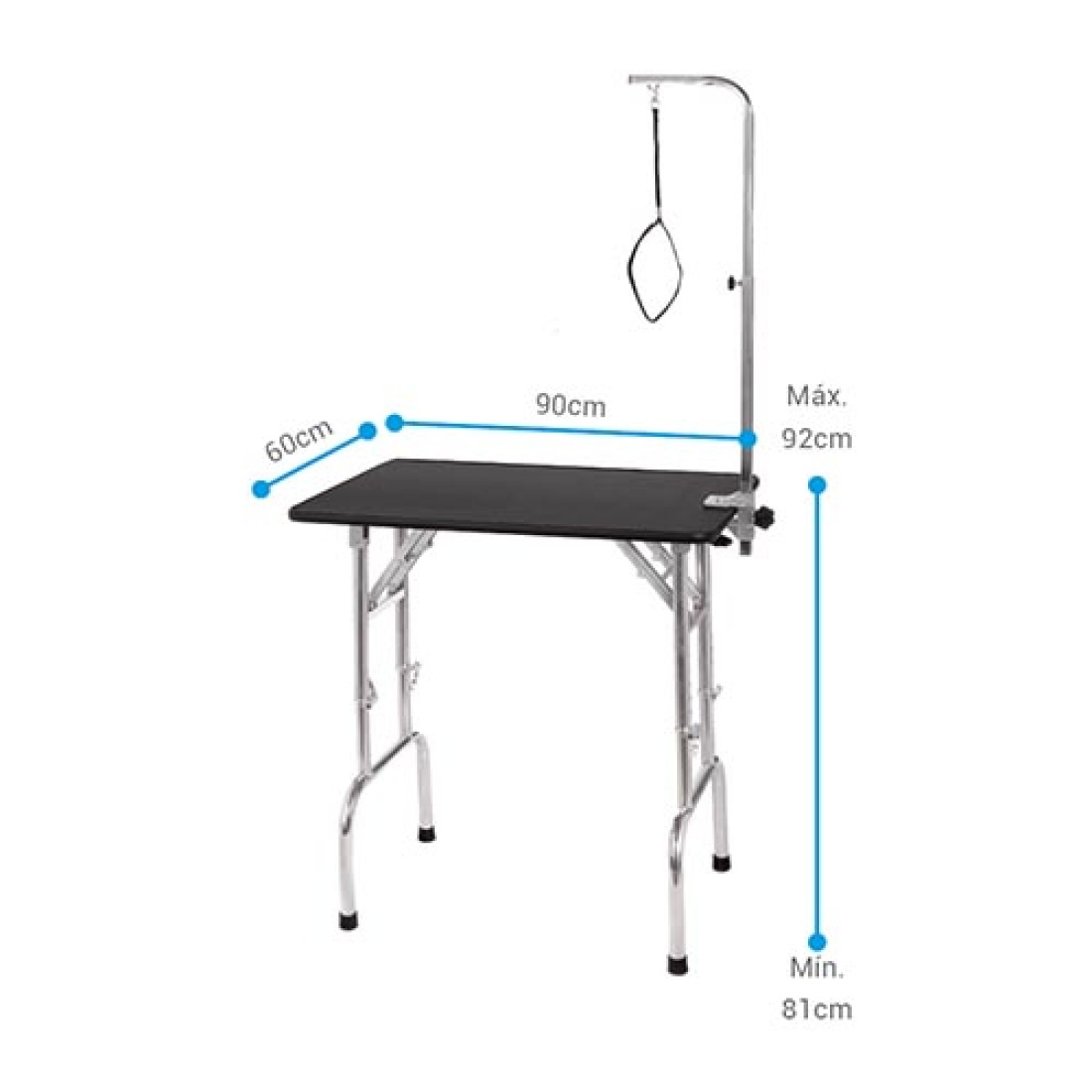 Adjustable Pet Grooming Tables with Arms