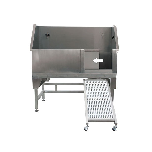 Vertical Stainless Steel Pet Bathtub